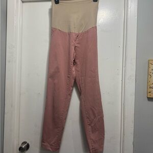 Charming Pink Maternity high waist  pants